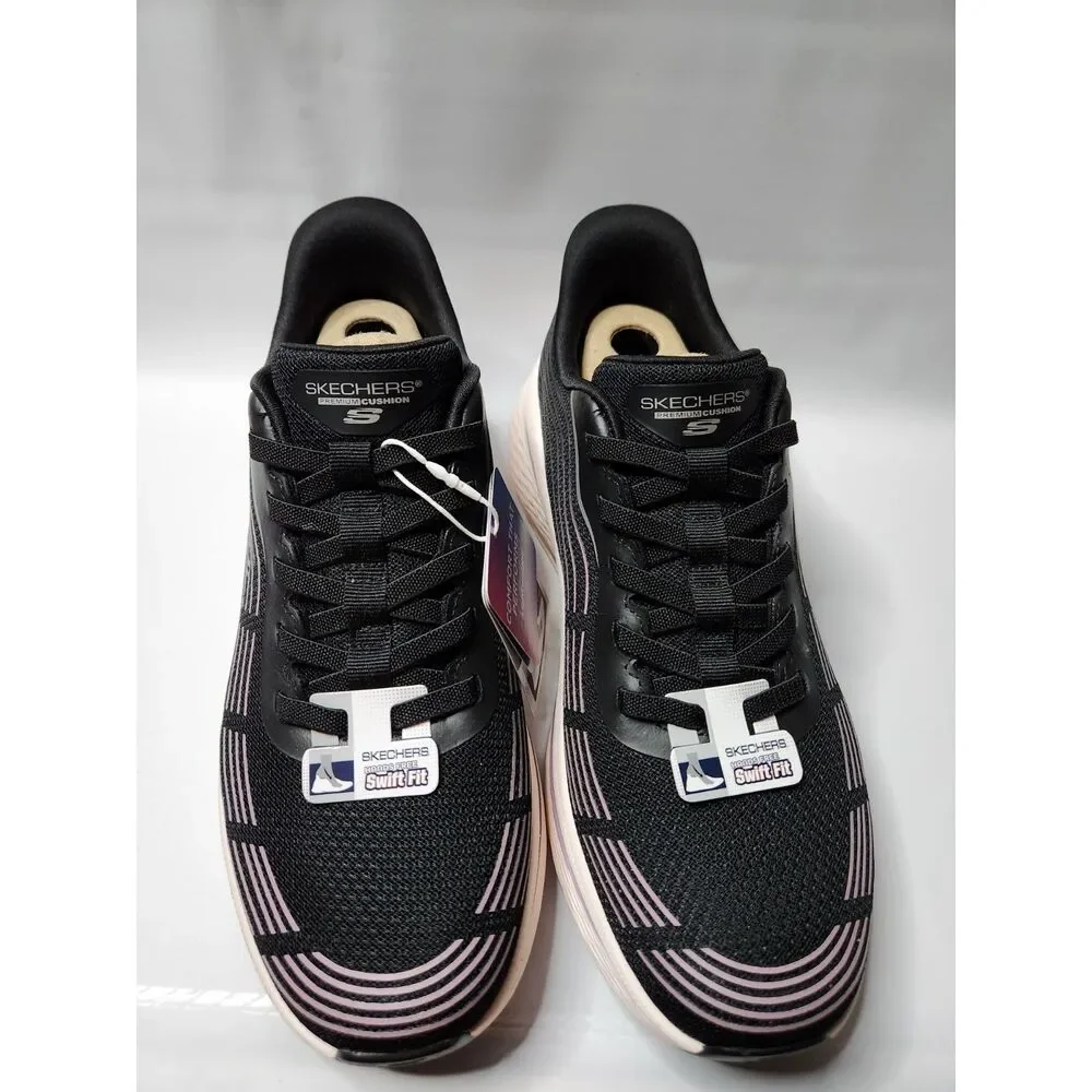 SKECHERS Swift‑Fit Hands Free Sneakers Women's 10 Black Purple - Picture 10 of 12